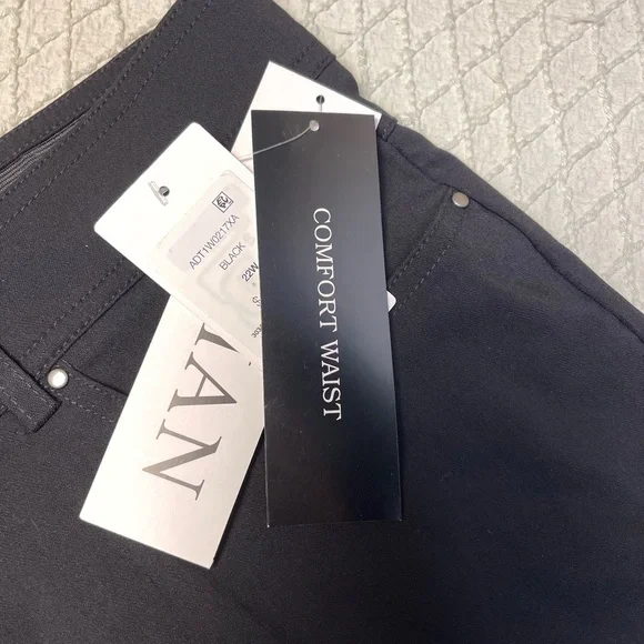 2 pairs For $30-89th & Madison Black Comfort Waist Pants-NWT - Picture 2 of 9